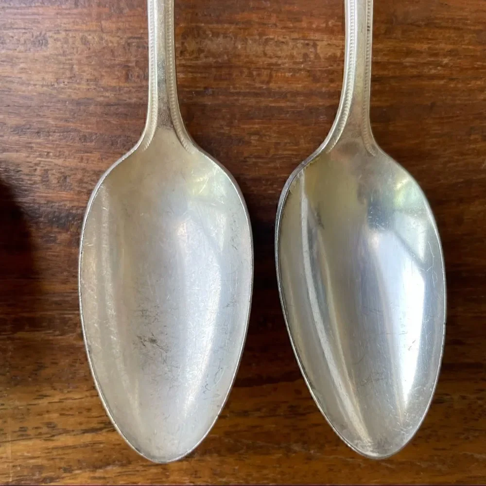 Antique 1921 Oneida Community Plate Grosvenor Teaspoons Set of 6 With Monogram
